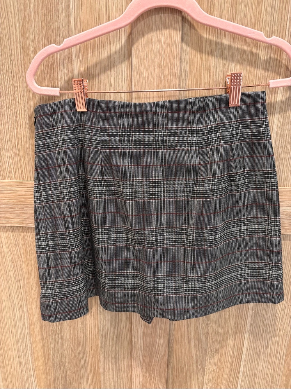 Express Gray Plaid Mini Skort - Classic Women's Skirt